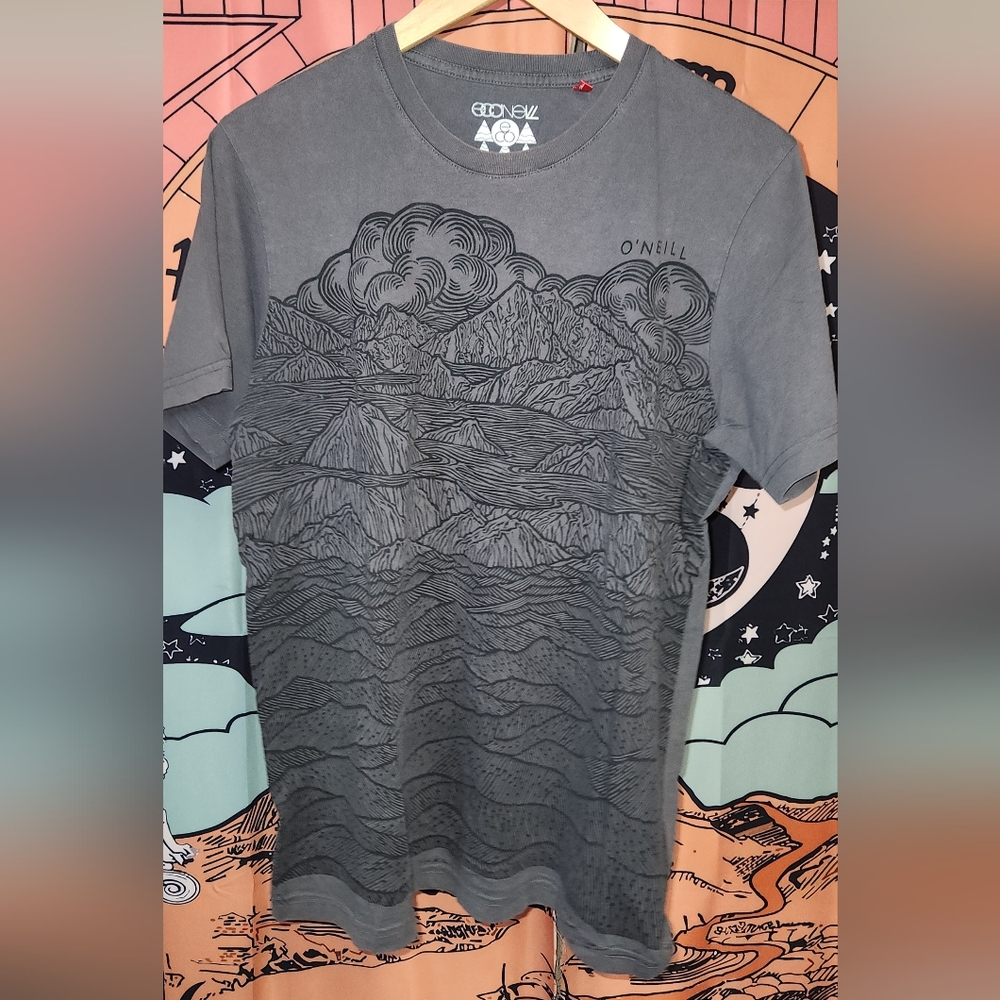 O'Neill Gray Mountain Graphic T-Shirt - Mens L/G